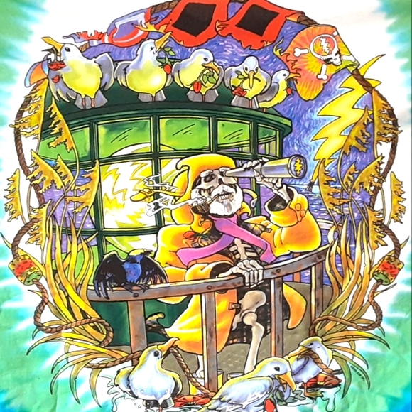 Vintage Grateful Dead/LiquidBlue tiedye tshirt,NOT PREOWNED,Pristine condition - Picture 3 of 8